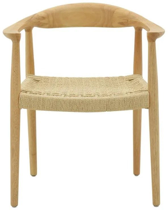 Καρέκλα - Πολυθρόνα Juvan φυσικό rubberwood 64x53x77εκ 64x53x77 εκ.