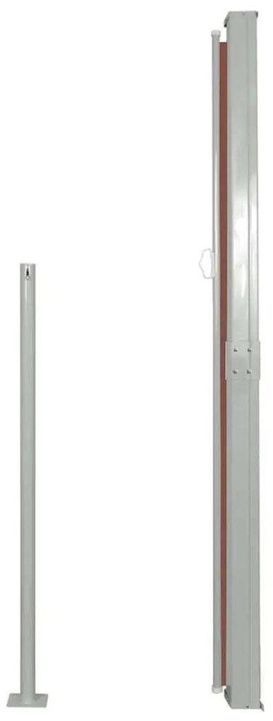 vidaXL Σκίαστρο Πλαϊνό Συρόμενο Βεράντας Καφέ 170 x 300 εκ.