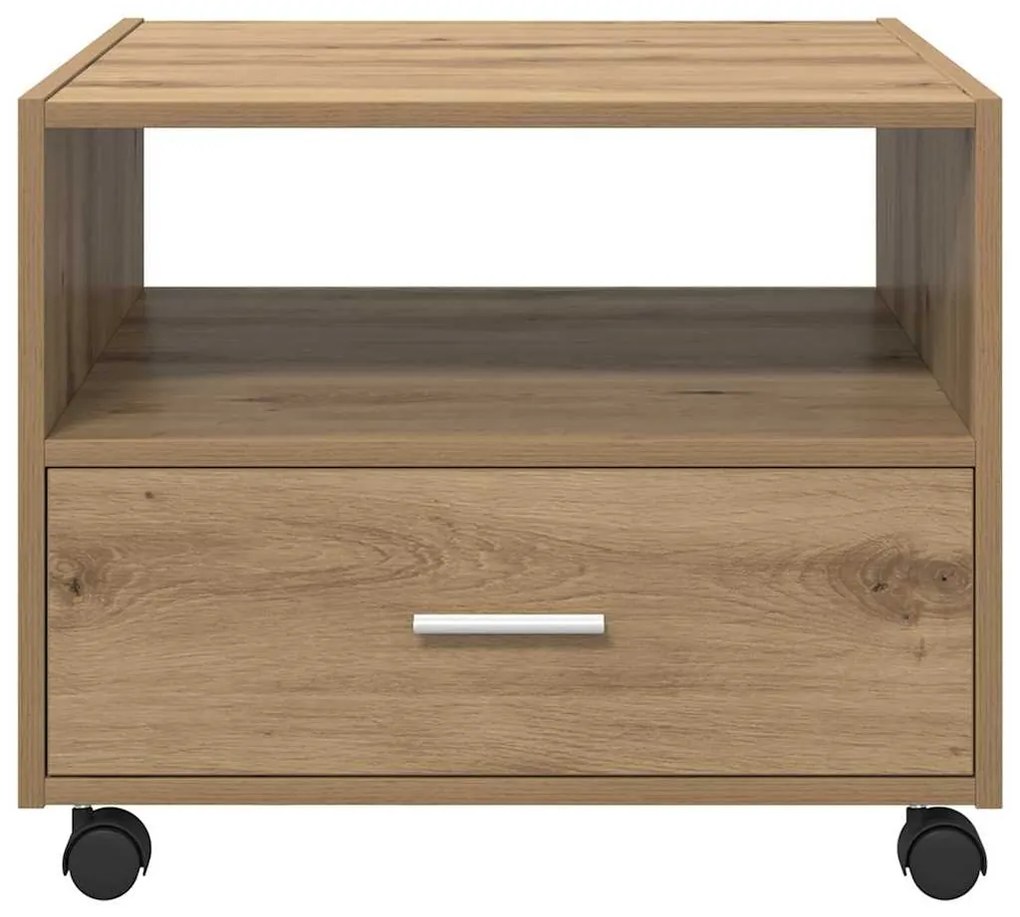 vidaXL Τραπεζάκι σαλονιού with Drawer artisan δρυς 55 x 55 x 45 cm