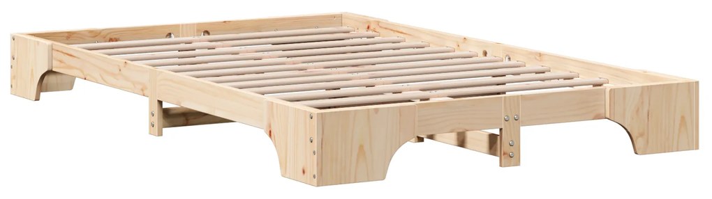 vidaXL Κρεβάτι 120x200 cm από Μασίφ Ξύλο Πεύκου