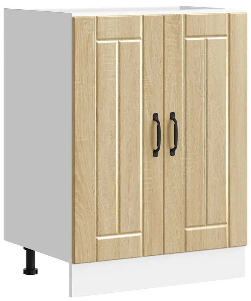 Ντουλάπι βάσης νεροχύτη "Lucca" Sonoma Oak Engineered Wood