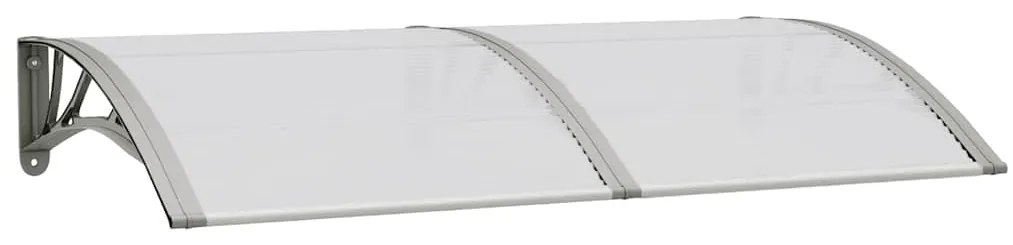 vidaXL Στέγαστρο Πόρτας Γκρι 150 x 75 εκ. από Πολυκαρβονικό