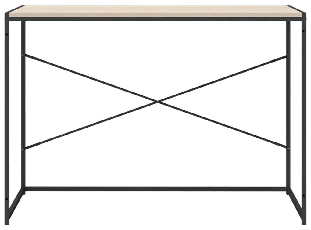 vidaXL Γραφείο Υπολογιστή Μαύρο 110 x 60 x 70 εκ. Επεξεργασμένο Ξύλο