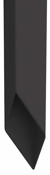 vidaXL Οθόνη Ιδιωτικότητας Κήπου Floral Μαύρο 50 x 140 εκ