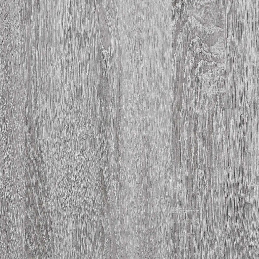 vidaXL Δισκοθήκη Γκρι Sonoma 121 x 38 x 48 εκ. από Επεξεργασμένο Ξύλο