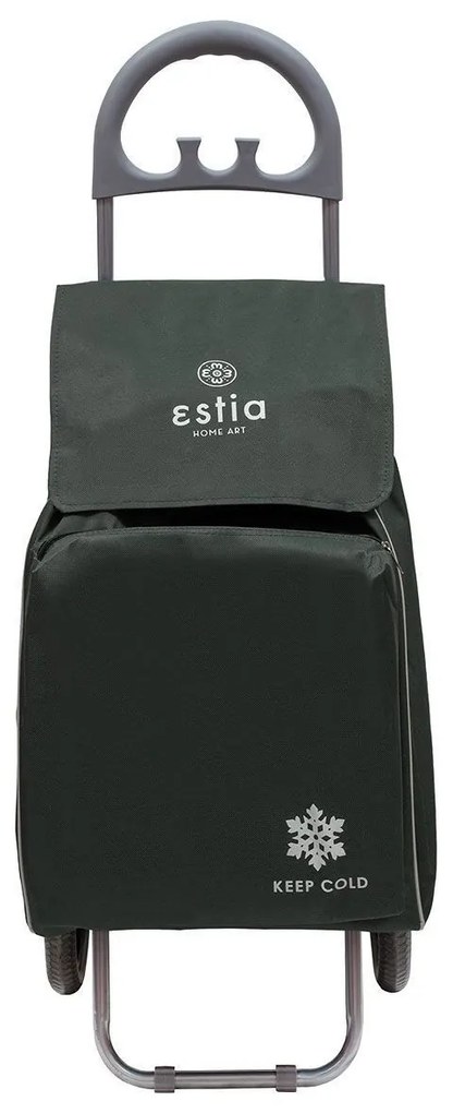 ESTIA ΚΑΡΟΤΣΙ ΛΑΙΚΗΣ ECOMAX ΥΦΑΣΜΑΤΙΝΟ 40lt ΓΚΡΙ