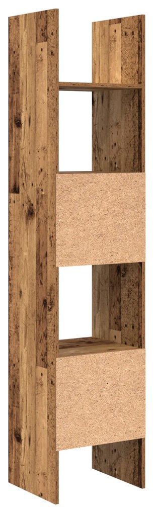 vidaXL Βιβλιοθήκη Παλαιό ξύλο 40 x 35 x 180 εκ. Επεξεργασμένο ξύλο