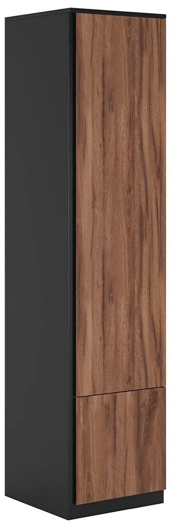 Μονόφυλλη Ντουλάπα RONAN Livorno Oak/Μαύρο 50x52x210.5cm
