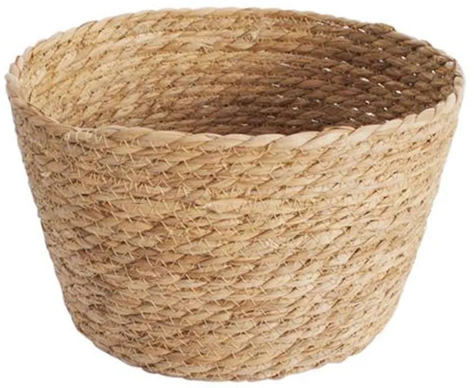 Καλάθι 00.06.61380 Φ27x16,5cm Ψάθινο Natural Ψάθα