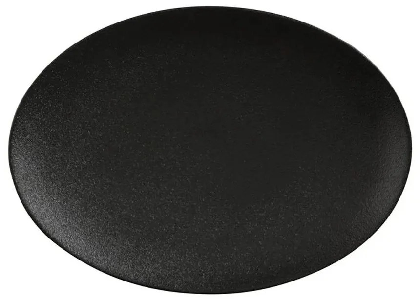Πιατέλα Σερβιρίσματος Οβάλ Caviar AX0205 30x22cm Black Maxwell &amp; Williams Porcelain