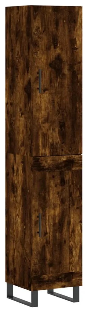 vidaXL Ντουλάπι Καπνιστή δρυς 34,5x34x180 εκ. από Επεξεργασμένο Ξύλο