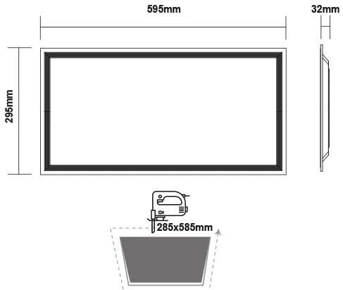 Πλαφονιέρα Flat LED panel