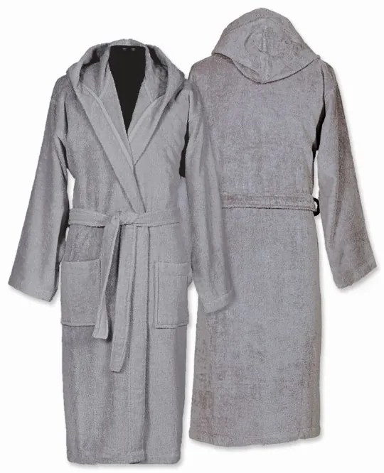 Μπουρνούζι Με Κουκούλα Comfort Grey M 5205495383606