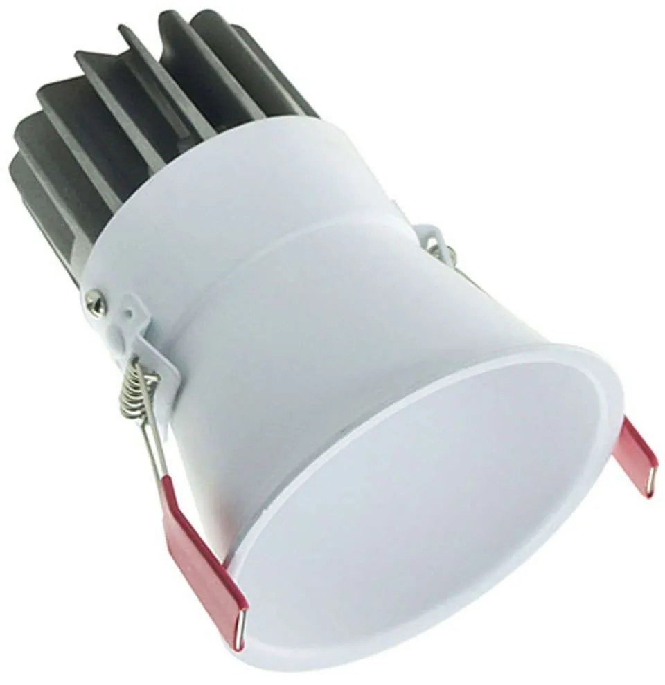 Σποτ Χωνευτό S075 Φ7,5x9,8cm Led 800Lm 10W 3000K White Round