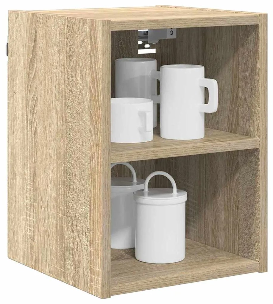 vidaXL Κρεμαστό ντουλάπι με αποθήκευση Δρύς Sonoma 30 x 29,5 x 40 εκ.