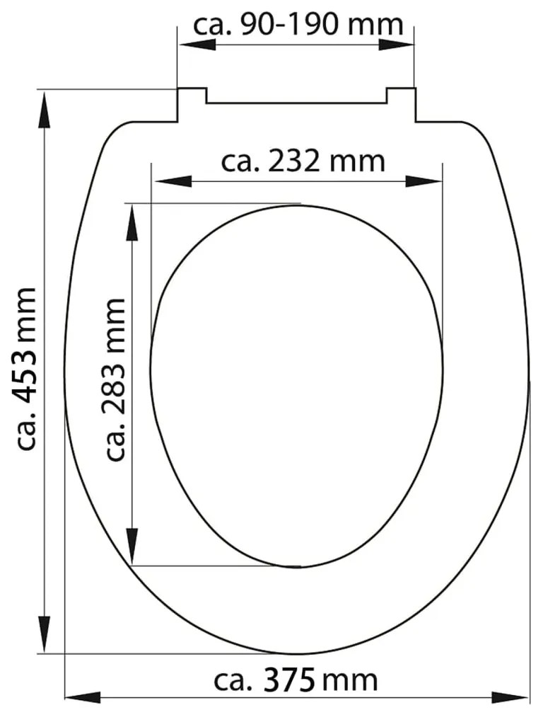 SCHÜTTE ΚΑΘΙΣΜΑ ΛΕΚΑΝΗΣ JASMIN ΜΕ SOFT-CLOSE &amp; ΣΧΕΔΙΟ ΑΠΟ DUROPLAST 435102