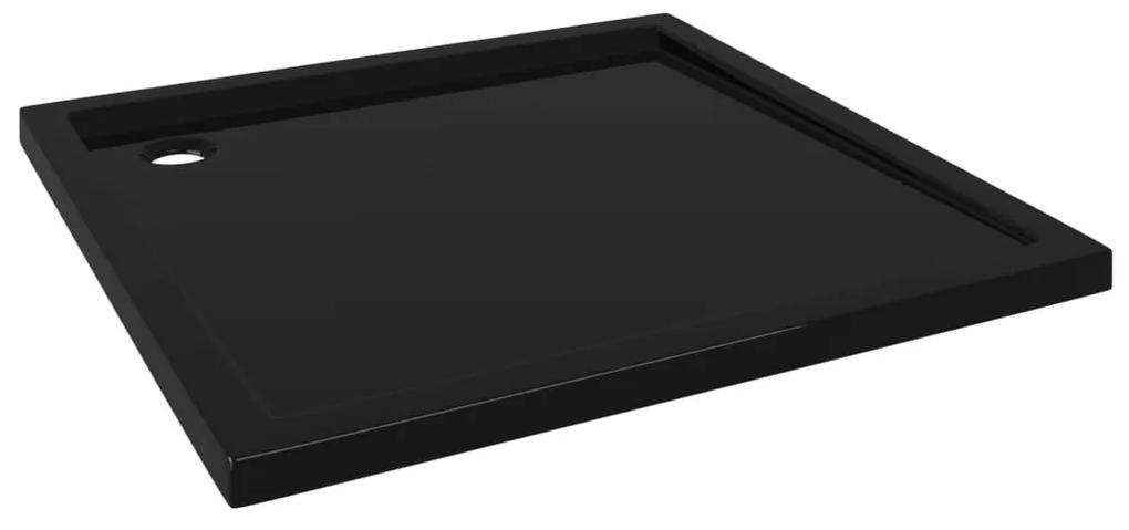 Βάση Ντουζιέρας Τετράγωνη Μαύρη 90 x 90 εκ. από ABS - Μαύρο