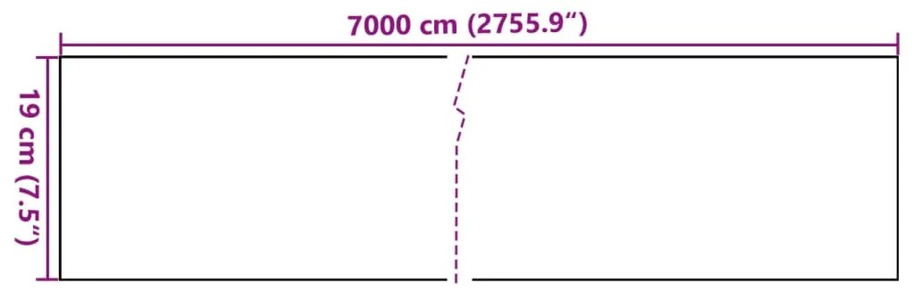 vidaXL Περίφραξη Προστατευτική Πράσινη 70 x 0,19 μ. από PVC