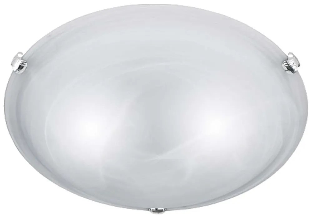 Φωτιστικό Οροφής - Πλαφονιέρα Adrian 6105021-01 2xE27 40W Φ40cm 10cm Nickel Mat Trio Lighting Metal