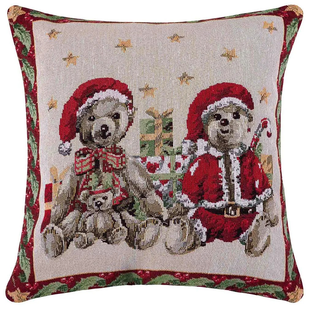 Χριστουγεννιάτικη Μαξιλαροθήκη (45x45) Silk Fashion Xmaspillow4