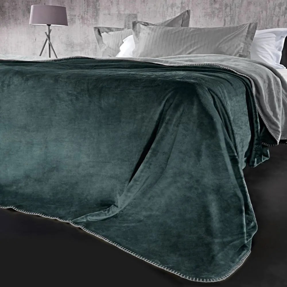 Κουβέρτα Velvet (Σετ 2τμχ) Emerald Guy Laroche Μονό 160x220cm 100% Cotton Flannel