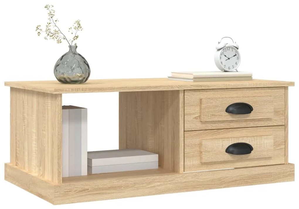 vidaXL Τραπεζάκι Σαλονιού Sonoma Δρυς 90x50x35 εκ. Επεξεργασμένο Ξύλο