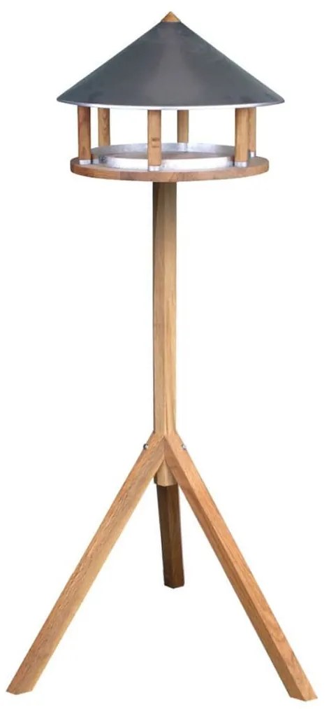 Esschert Design Ταΐστρα Πουλιών Τριγωνική με Οροφή Ψευδαργύρου FB431