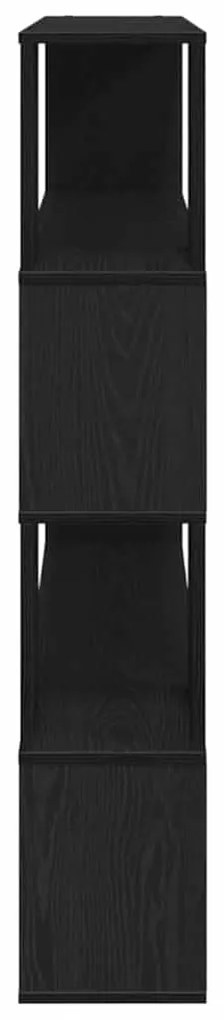 vidaXL Σετ επίπλου τηλεόρασης Επιτοίχιο Μαύρη Οξυά 100 x 24 x 124,5 εκ