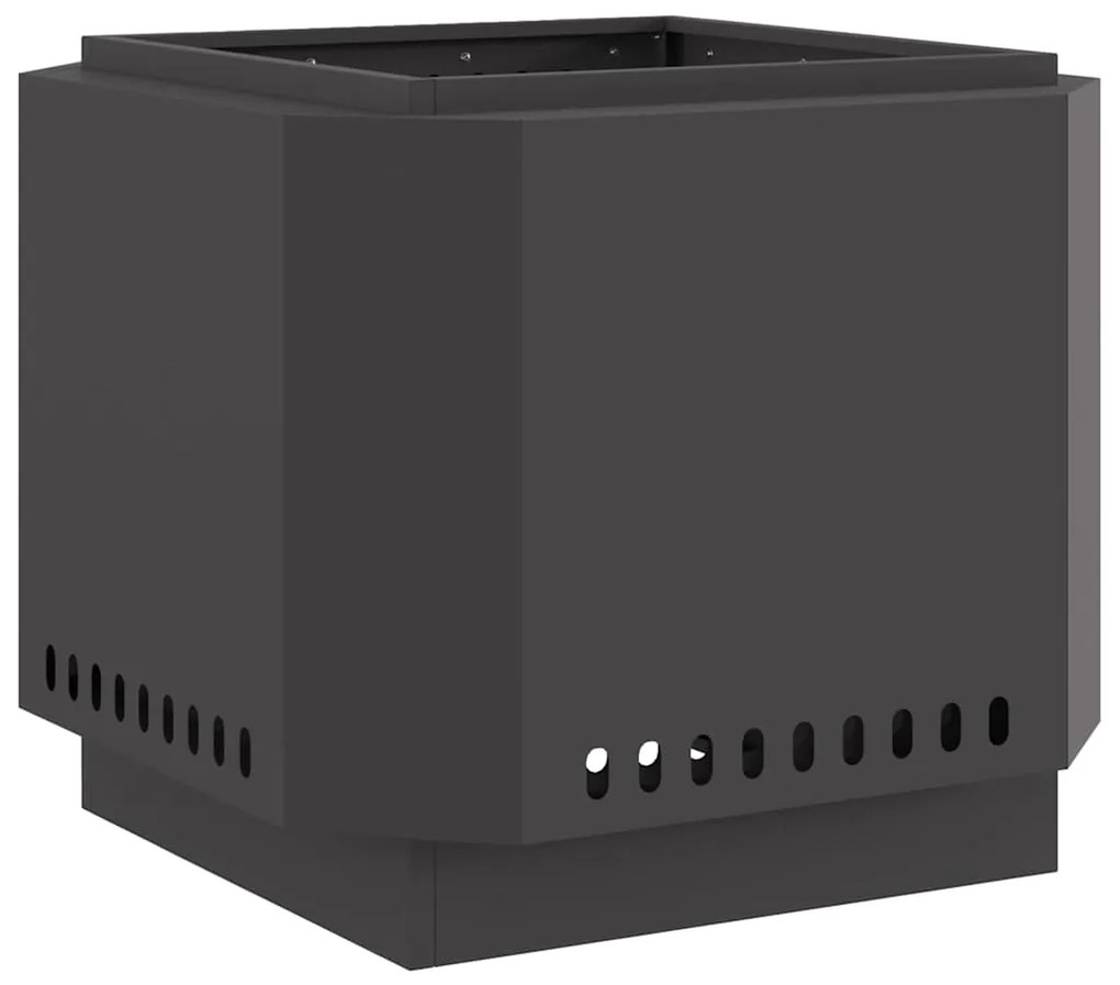 vidaXL Φωτιά Μαύρο 58 x 58 x 51 cm Κρύα έλαση από χάλυβα