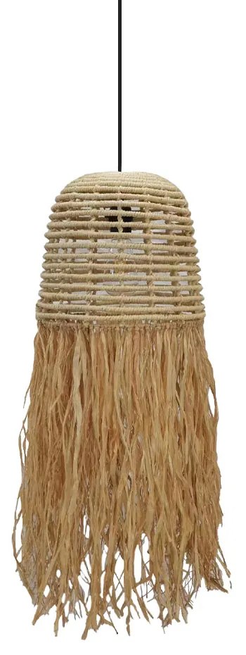 CUBA ΦΩΤΙΣΤΙΚΟ ΟΡΟΦΗΣ RATTAN ΦΥΣΙΚΟ 30x30xH71cm