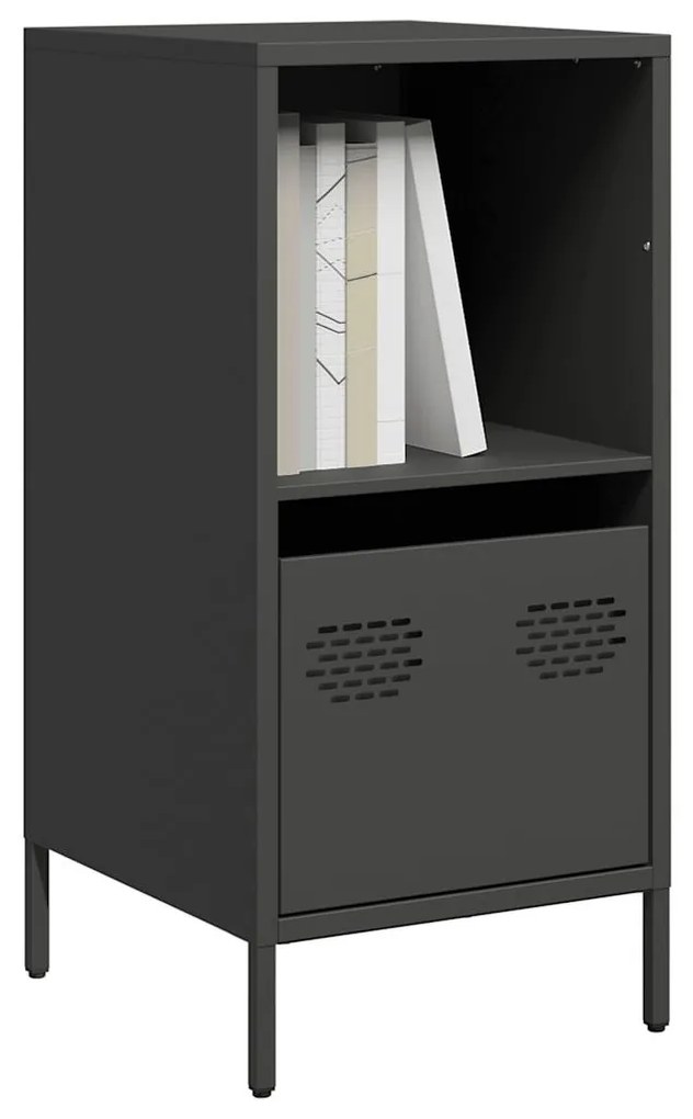 Ντουλάπι Μαύρο 35x39x73,5 εκ. από Χάλυβα Ψυχρής Έλασης