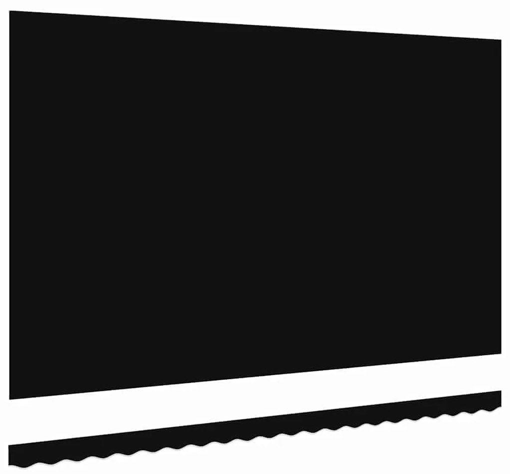 vidaXL Ύφασμα αντικατάστασης τέντας Μαύρο 480 x 345 εκ. Πολυεστέρας