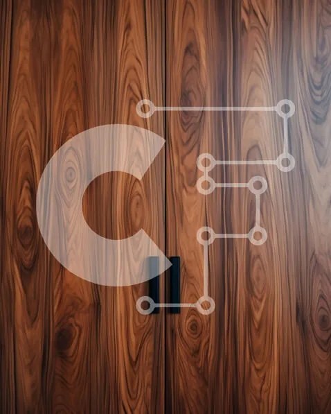 Intra Συλλεκτικό Ξύλινο Παζλ Plywood  4mm - Ξύλινες πόρτες ντουλαπιών με υφή Σε Ξύλινο Κουτί - Διαστάσεις Puzzle: 10x10 cm – 25 κομμάτια