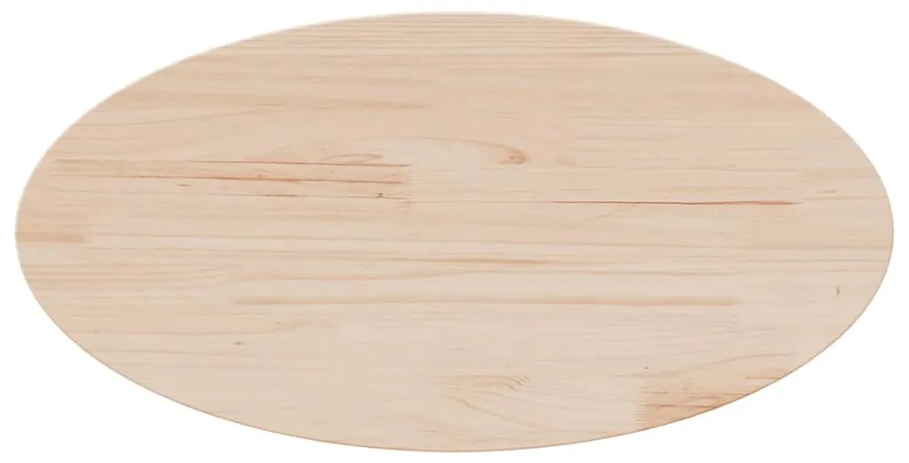 vidaXL Επιφάνεια Τραπεζιού Οβάλ 60x30x2,5 εκ. από Μασίφ Ξύλο Πεύκου
