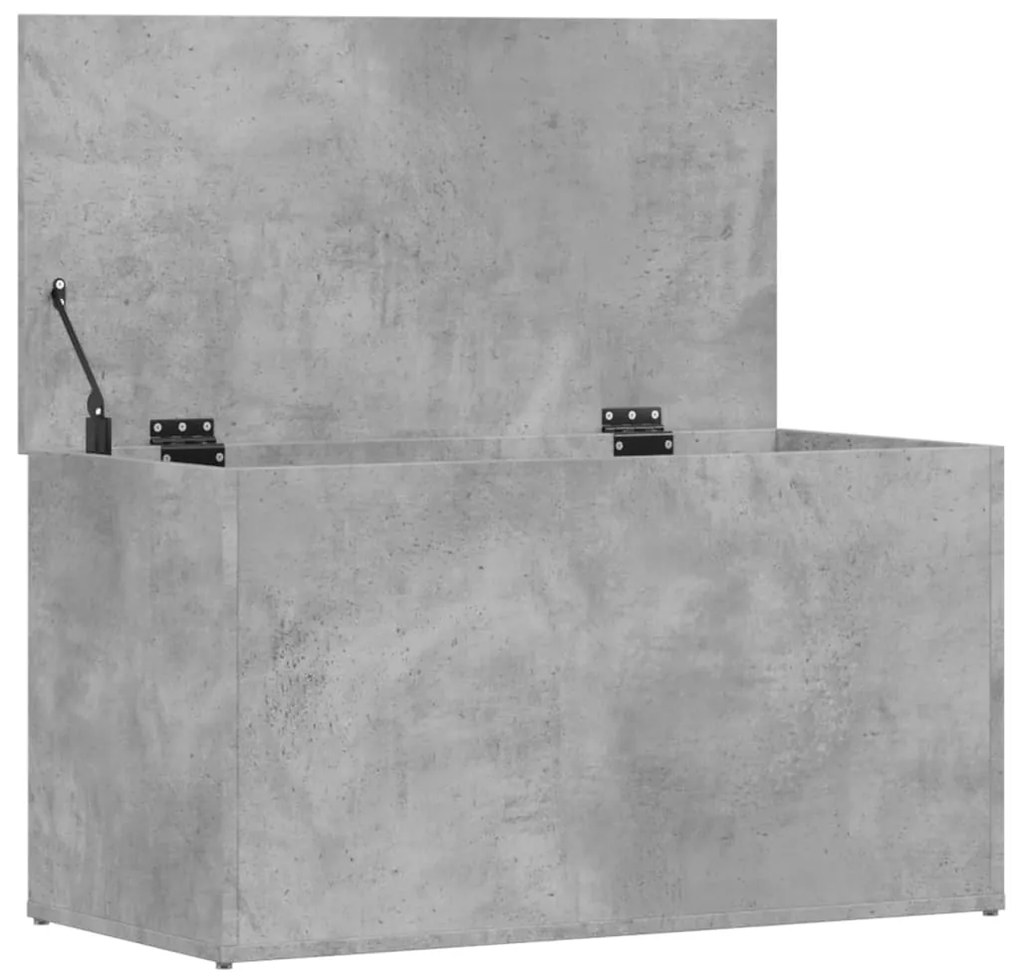 vidaXL Μπαούλο Αποθήκευσης Γκρι Σκυροδ. 84x42x46 εκ Επεξεργασμένο Ξύλο