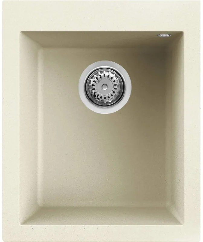 Elleci Quadra 100 Ένθετος Νεροχύτης κουζίνας Bianco Antico 62 41x50cm