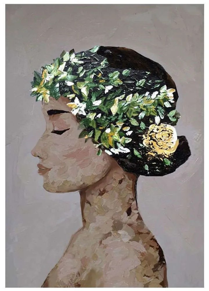 Πίνακας Καμβάς Spring Lady 3 020667 60x3,5x80cm Multi Κάθετοι Canvas