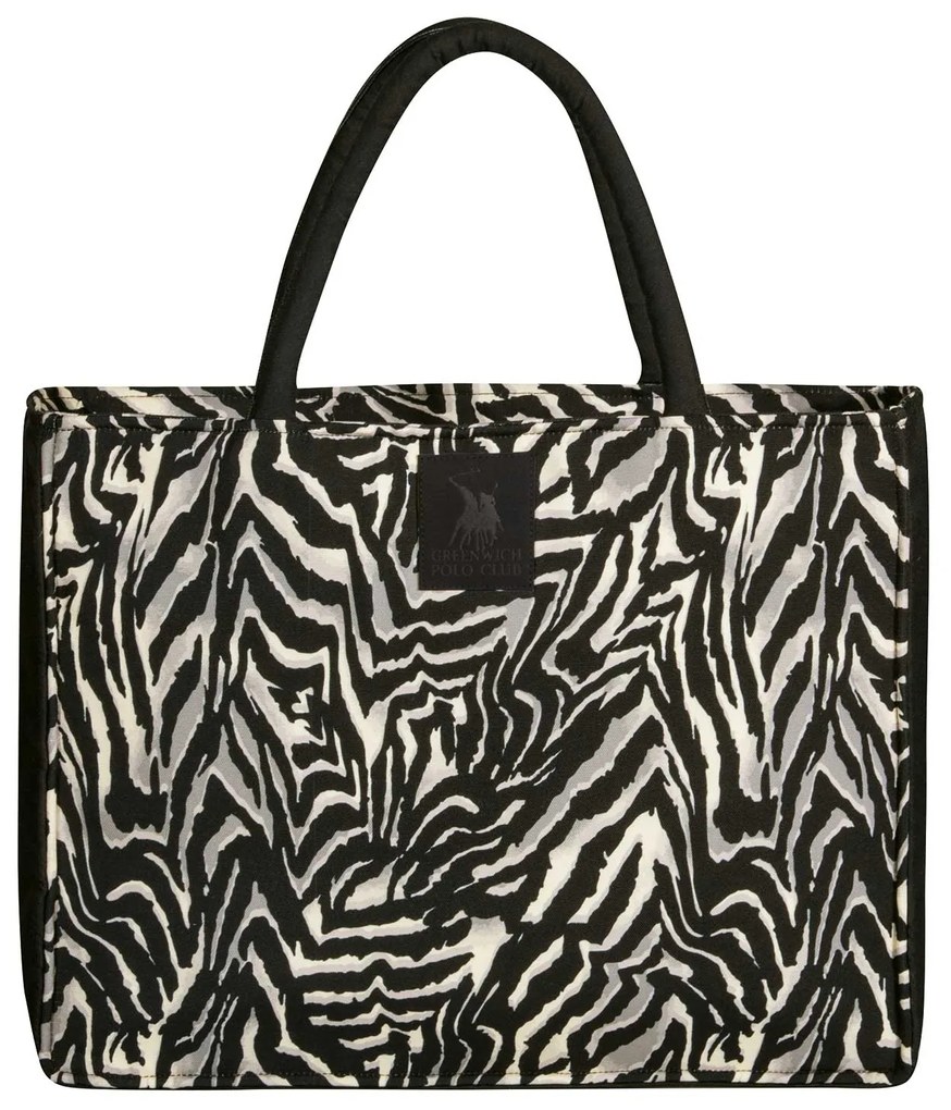 Τσάντα Θαλάσσης Polyester 46x36εκ. Essential 4038 Μαύρη-Taupe Greenwich Polo Club