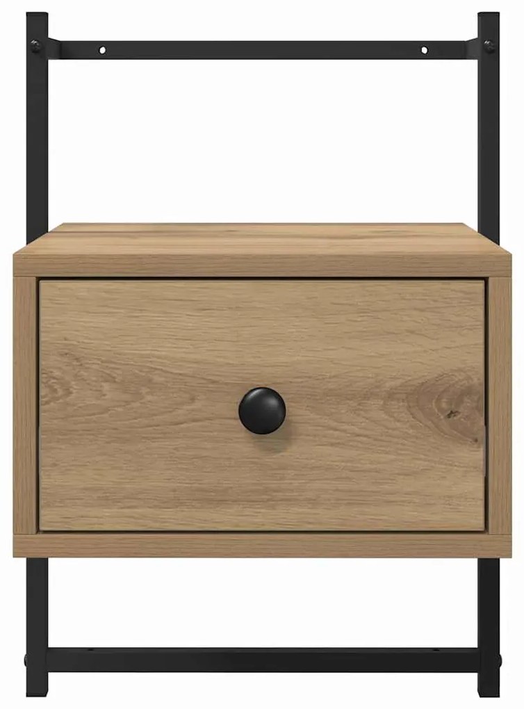 vidaXL Κομοδίνο 2 pcs Artisan Oak 35 x 30 x 51 εκ. Επεξεργασμένο ξύλο