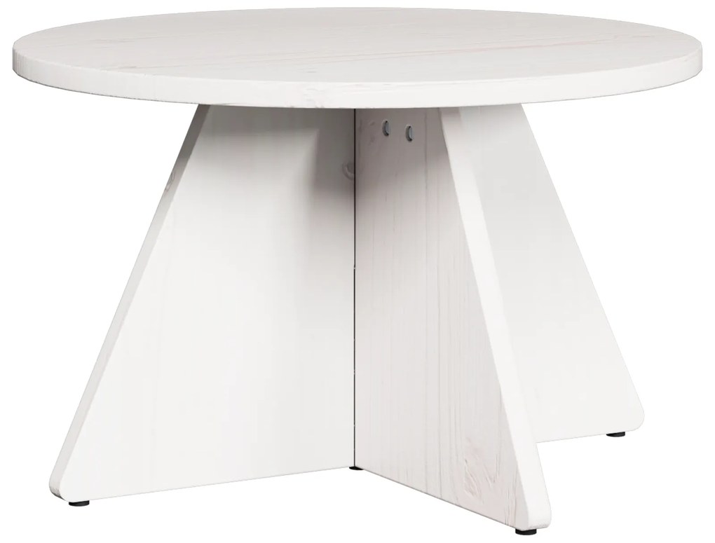 vidaXL Σετ Τραπεζιού Για Καφέ 3 pcs Λευκό 49 x 49 x 30 εκ.