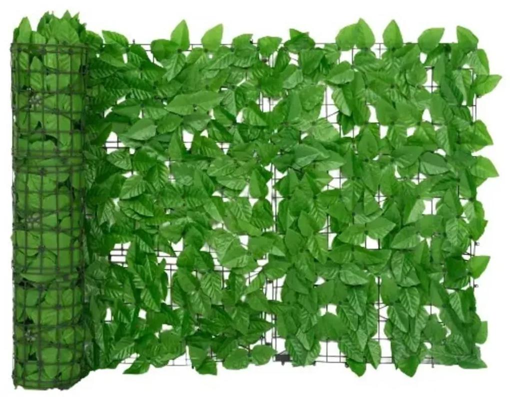Διαχωριστικό Βεράντας με Φύλλα Πράσινο 200 x 75 εκ. - Πράσινο