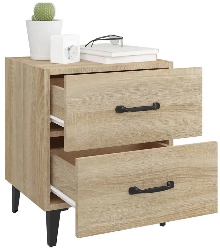 vidaXL Κομοδίνο Sonoma Δρυς 40 x 35 x 47,5 εκ.