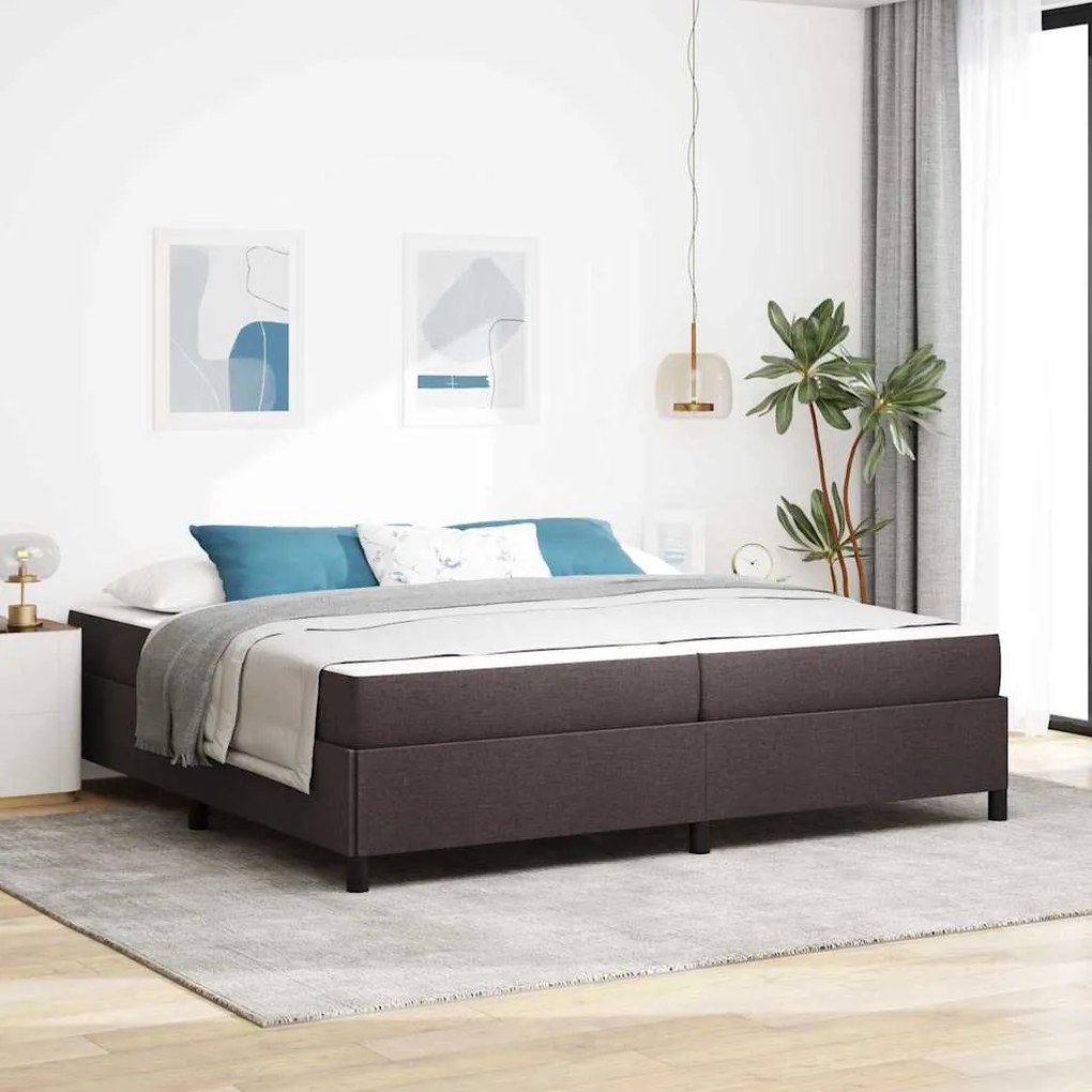 vidaXL Κρεβάτι με ελατήρια Καφέ 200 x 200 cm