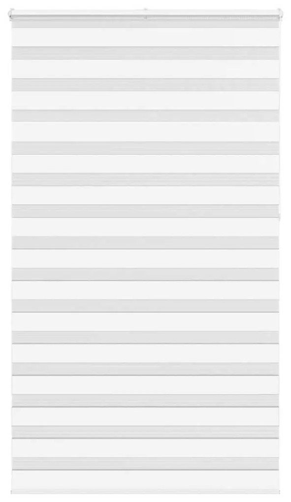 vidaXL Ζέβρα τυφλή Λευκό Πλάτος υφάσματος 120,9 εκ. Πολυεστέρας