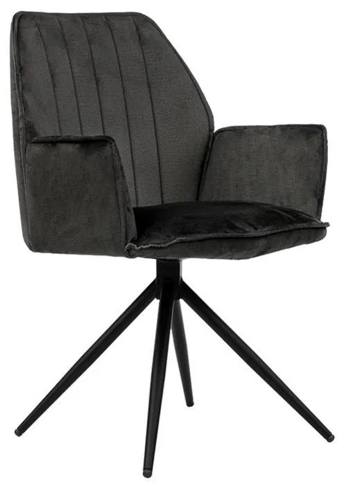 Καρέκλα Τραπεζαρίας Dorothee Μεταλλική Fylliana Γκρί 58x46x91εκ. 2αδα 58x46x91 εκ.