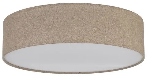 Πλαφονιέρα Φωτιστικό Οροφής 4xE27 Ύφασμα Earth KT Lighting-10166-Μπεζ 10166