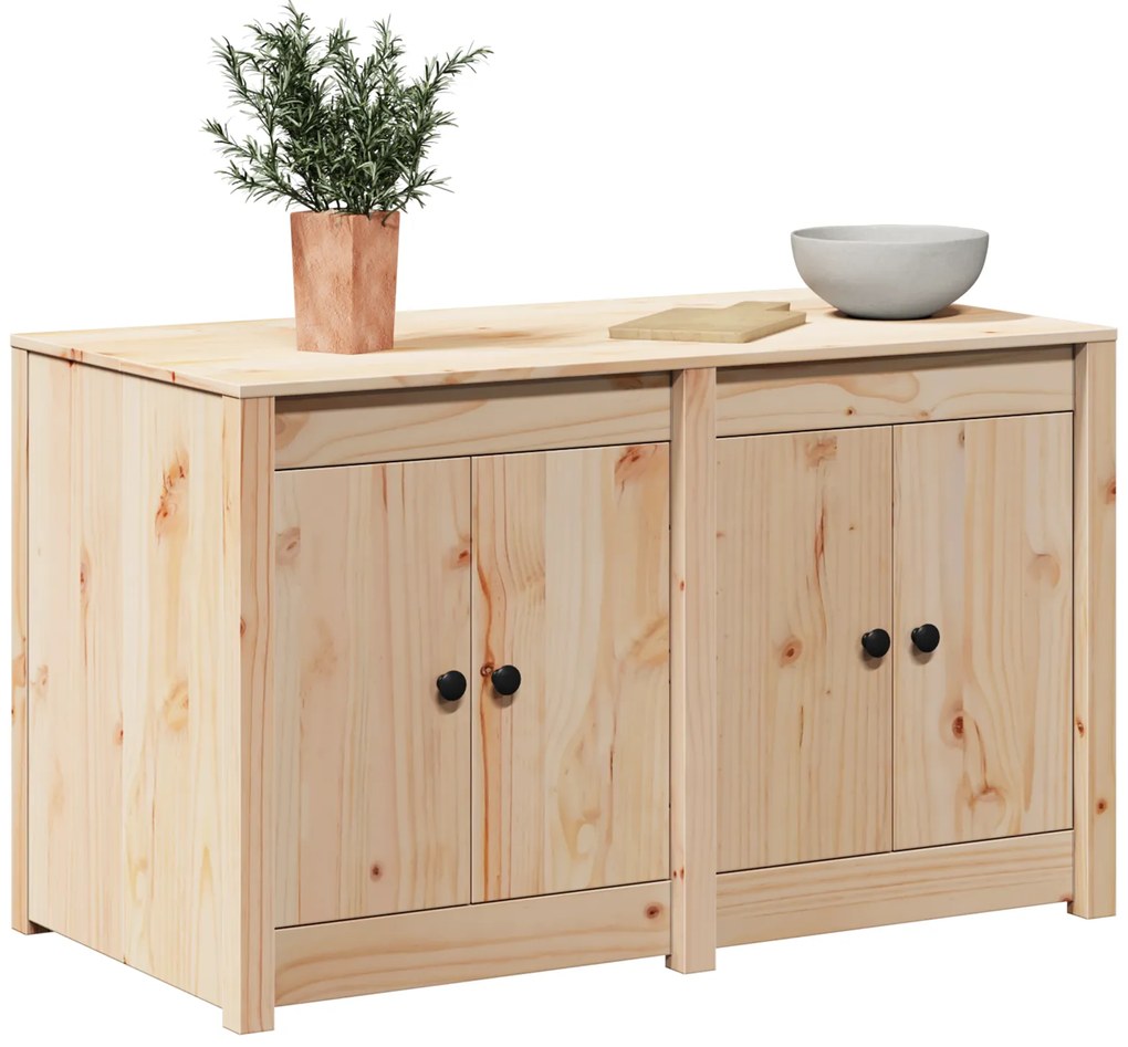 vidaXL Ντουλάπι Εξωτερικής Κουζίνας 106x55x64 εκ. Μασίφ Ξύλο Πεύκου