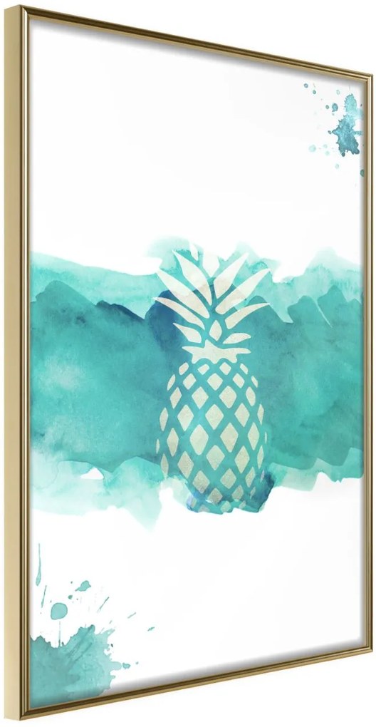 Αφίσα - Pastel Pineapple - 20x30 - Χρυσό - Χωρίς πασπαρτού