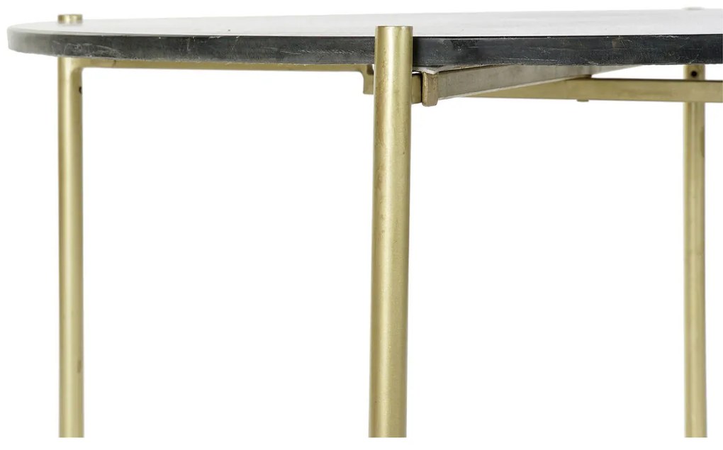 Τραπεζάκι Καφέ DKD Home Decor 81 x 81 x 44 cm Μάρμαρο Σίδερο