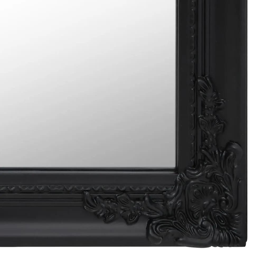 Καθρέπτης Επιδαπέδιος Μαύρος 40 x 160 εκ. - Μαύρο